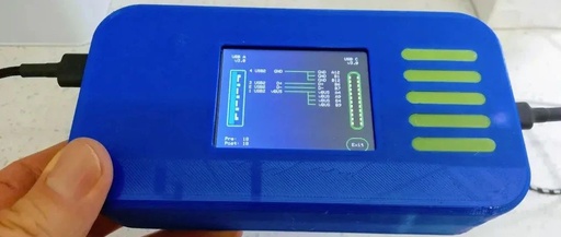 DIY USB and RJ45 Cable Tester with Screen