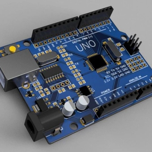 Arduino UNO Rev.3 (CH340) Controller Circuit Board 3D Drawings in STP and F3D Format