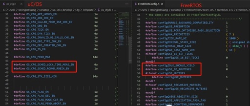 Coding Style: µCOS vs FreeRTOS