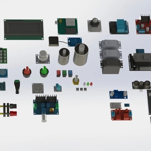 3D Models of Arduino Electronic Components