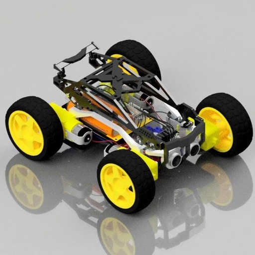 Arduino Uno RC Car 3D Model Blueprints