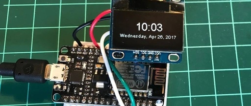 Driving OLED Display with NodeMCU (ESP8266)