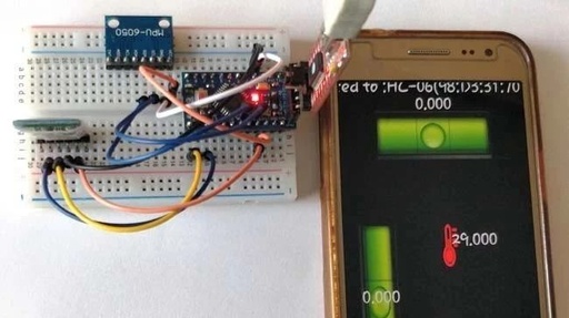 DIY Digital Inclinometer Using Arduino and MPU6050 Sensor