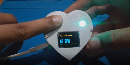 Arduino Heartbeat Detection Design: Custom PCB with ECG Display and Sound Alerts