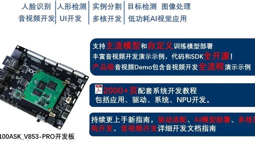 V853 Embedded AI Development Board: Face Recognition and Human Detection Features Demonstration