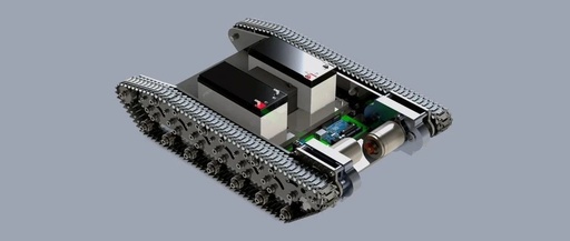 3D Design of Movil Robot Arduino Tracked Chassis