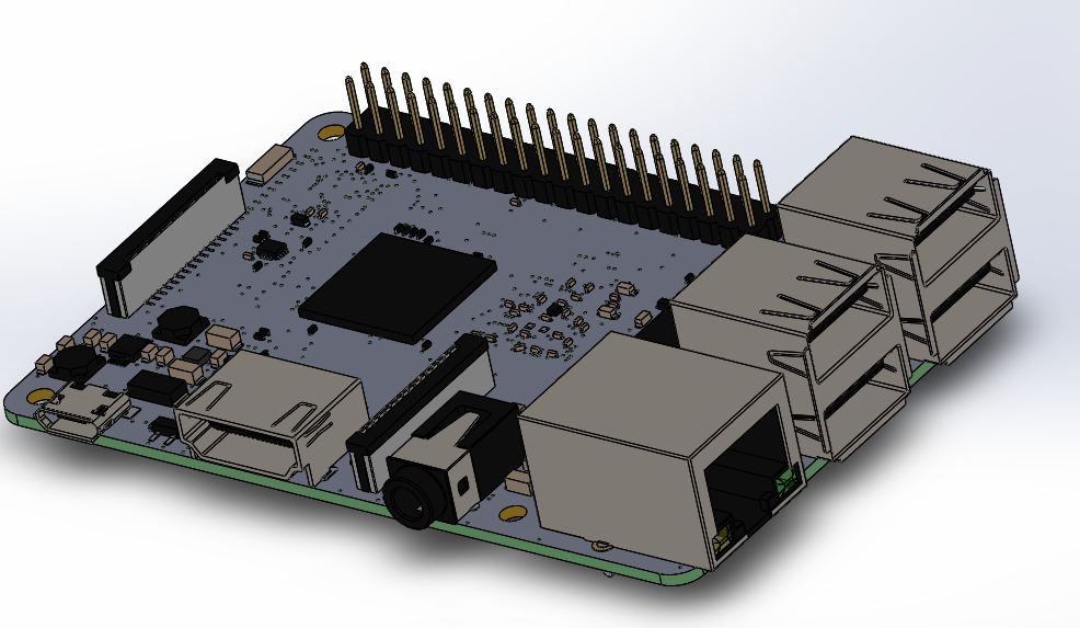 Raspberry Pi 3 Development Board 3D Models and Designs