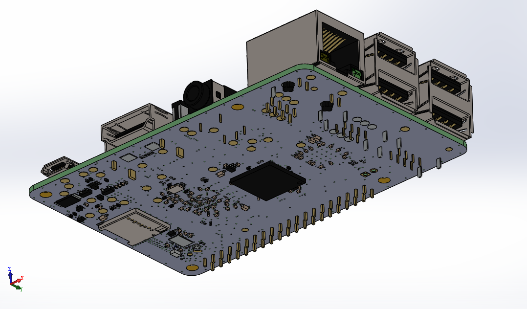 Raspberry Pi 3 Development Board 3D Models and Designs