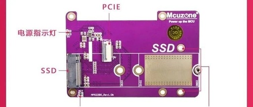 Raspberry Pi 5 PCIe to M.2 NVMe SSD Adapter: Supports Gen3 HAT