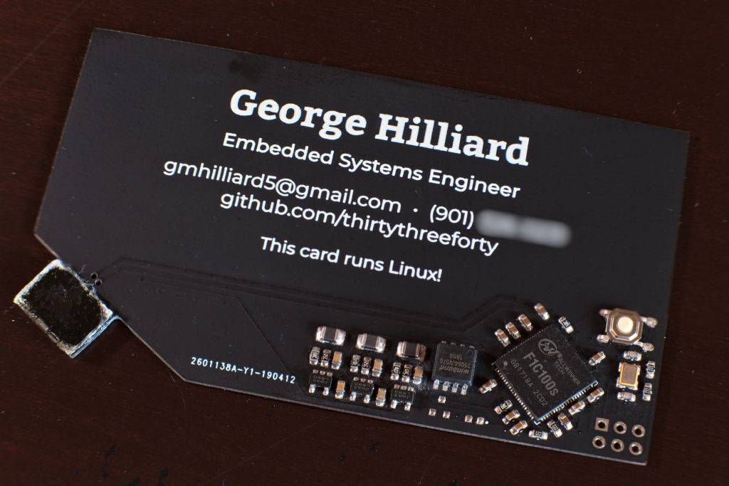 Creating a Business Card That Runs Linux and Python