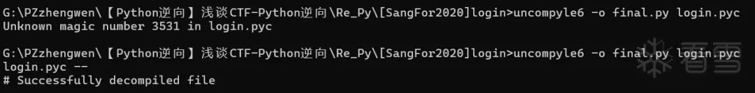 Python Reverse Engineering Summary