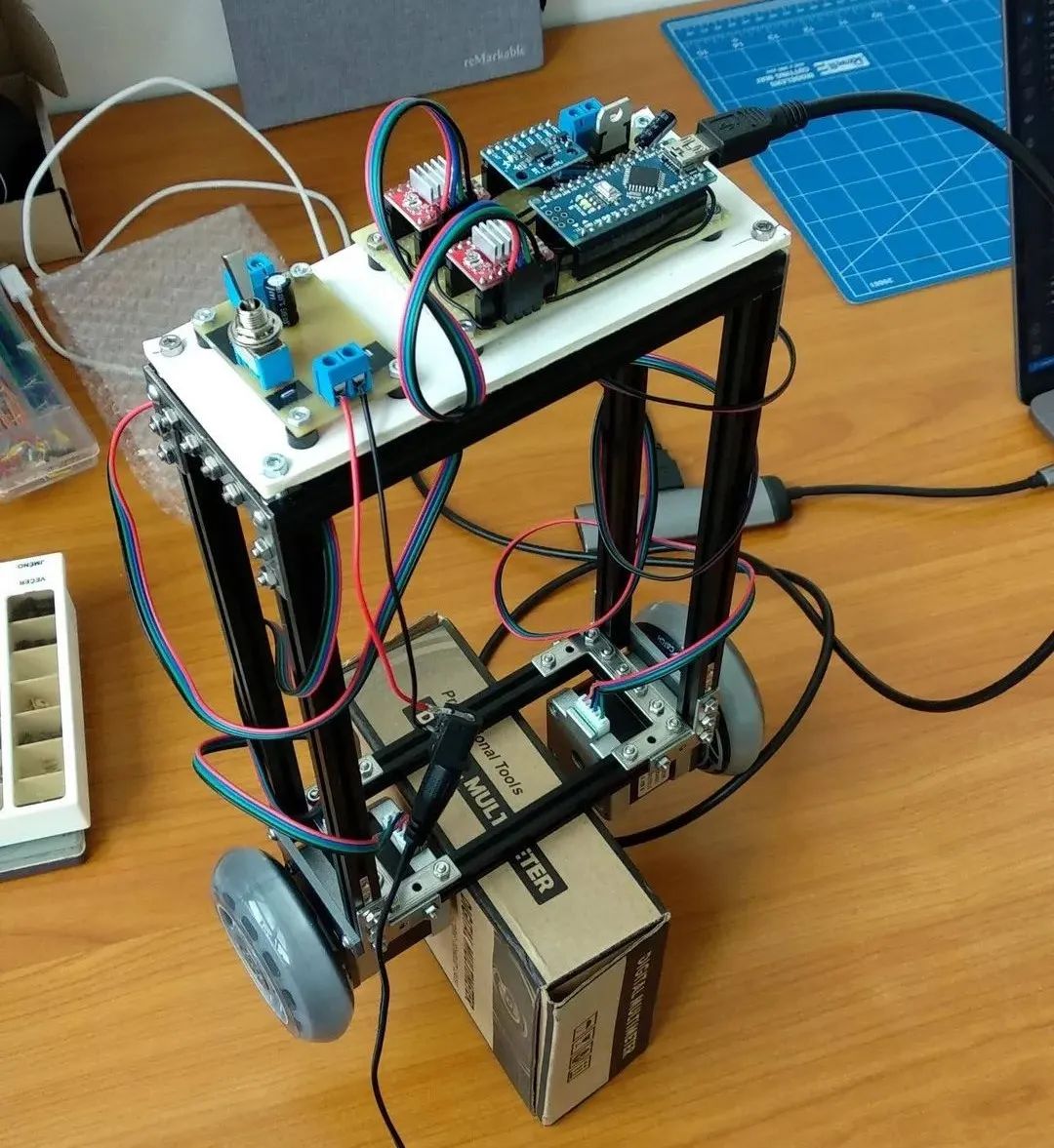 DIY Self-Balancing Robot Using Stepper Motors and Arduino Nano