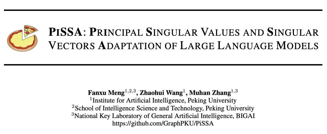 New PiSSA Method From Peking University Enhances Fine-Tuning