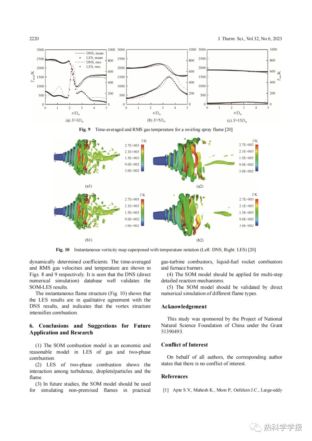 A Review on SOM-LES of Turbulent Two-Phase Combustion