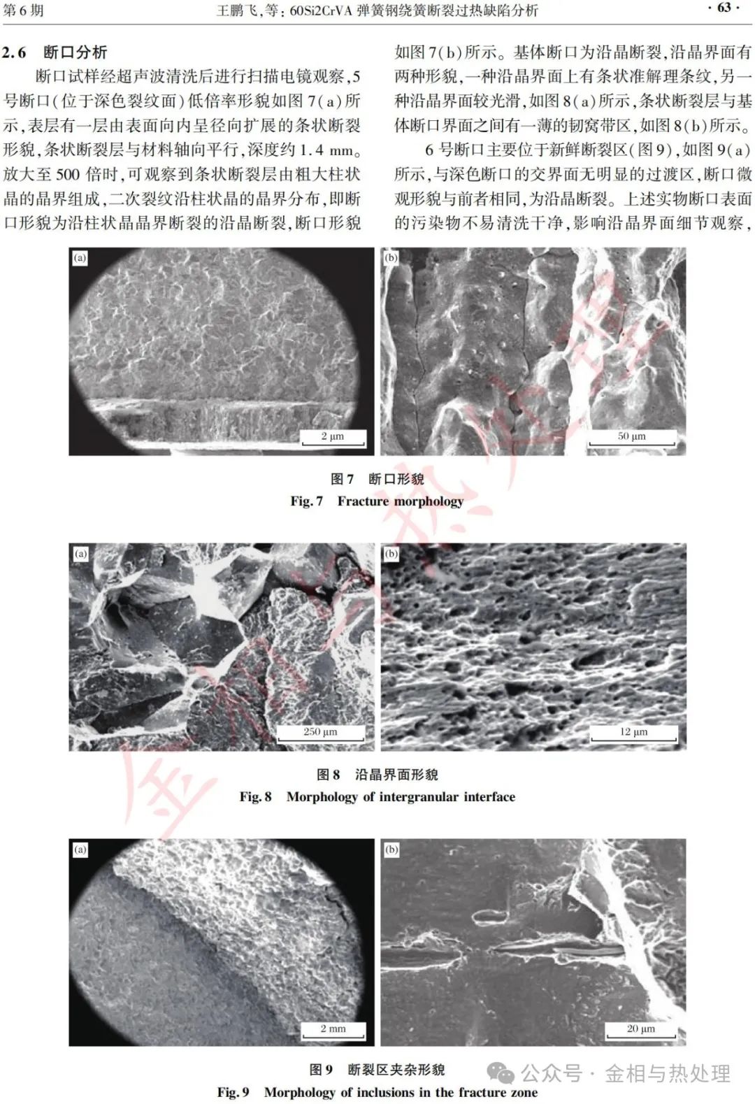 Analysis of Overheating Defects in 60Si2CrVA Spring Steel