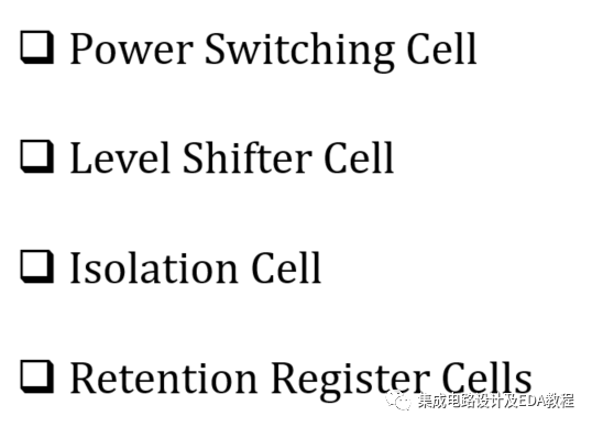 Low Power Design Techniques: Power Switching Cell