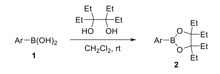 New Stable Aryl Boronic Esters on Silica Gel with Higher Suzuki-Miyaura Reaction Activity!