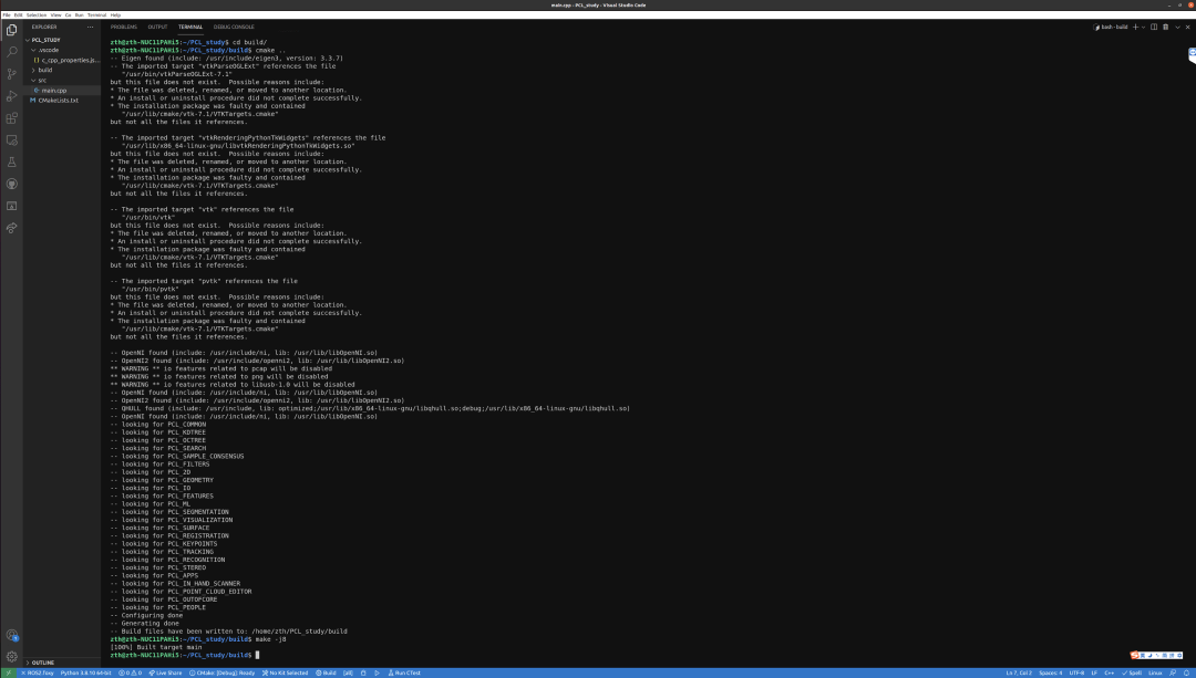 PCL Point Cloud Library Tutorial (Part 2): IDE Selection and CMake Usage