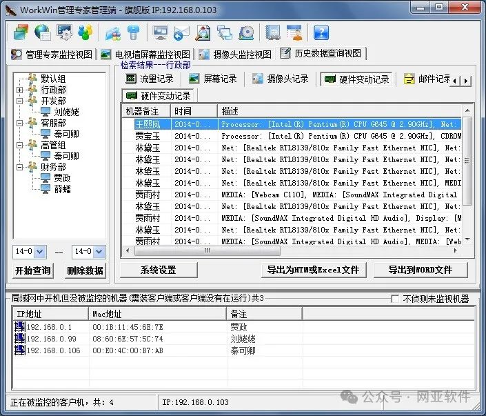 Managing Employee Computer Hardware Changes with WorkWin