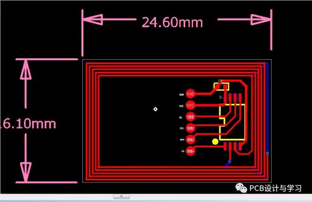NFC Tag Schematic and PCB Design with I2C