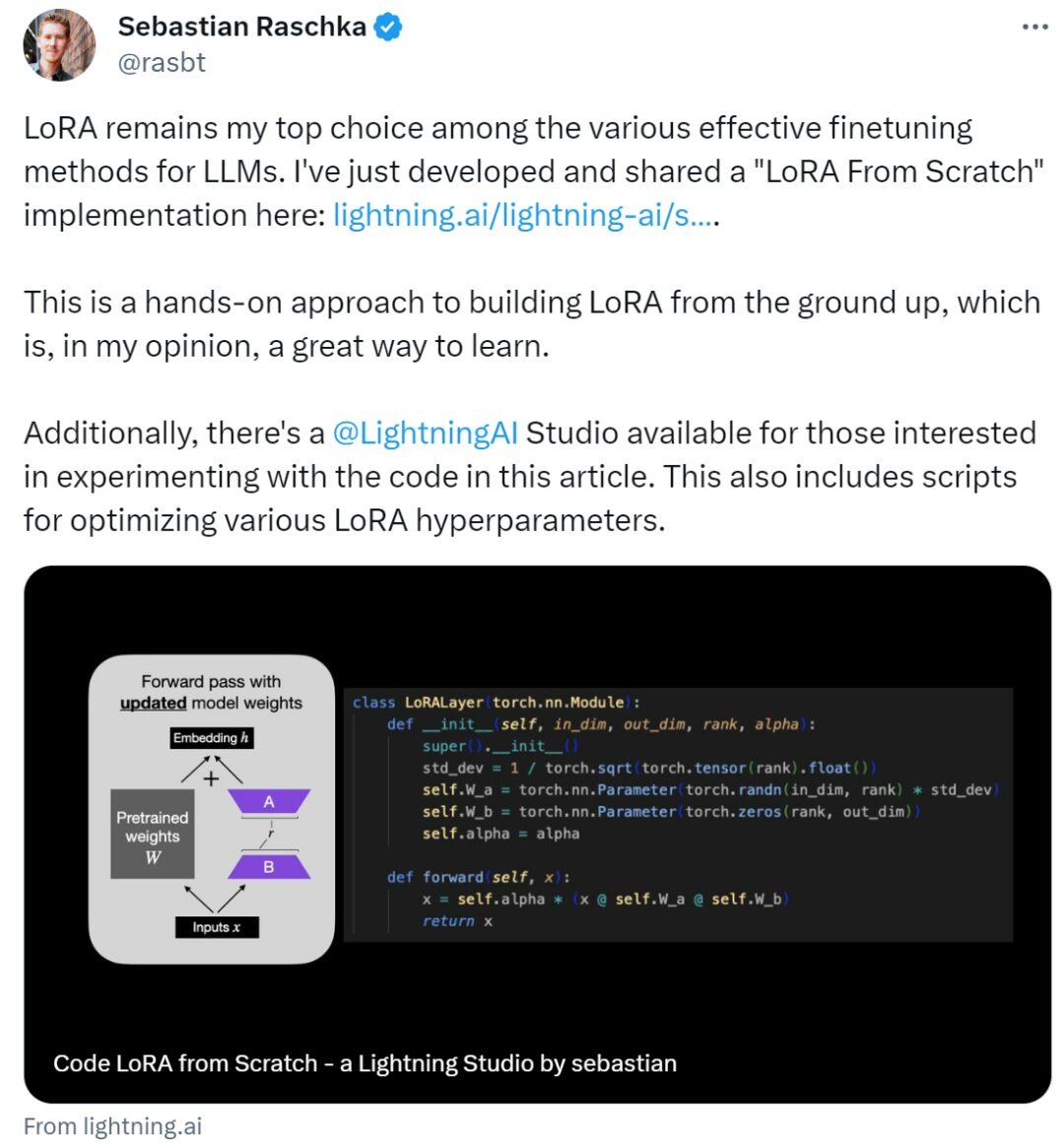How to Write LoRA Code From Scratch: A Tutorial