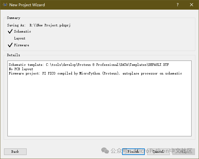 Simulating MicroPython Programs in Proteus