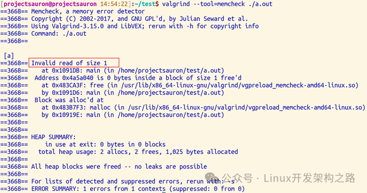 Memory Debugging with Valgrind on Linux