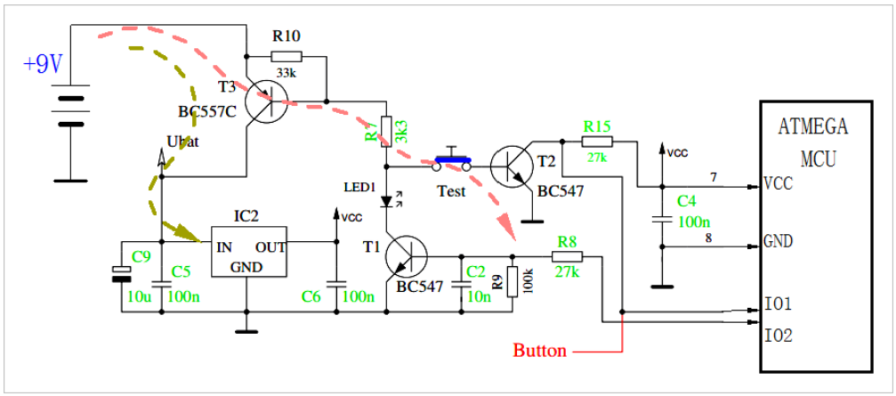 Classic Microcontroller Power Supply Circuit Analysis