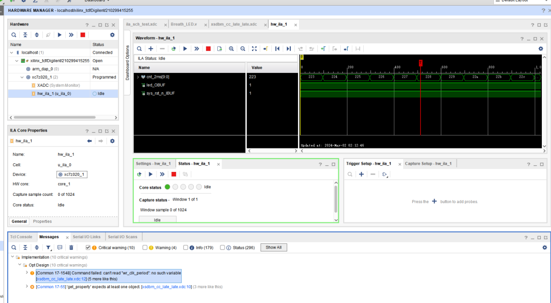 Gracefully Using ILA for FPGA Hardware Debugging