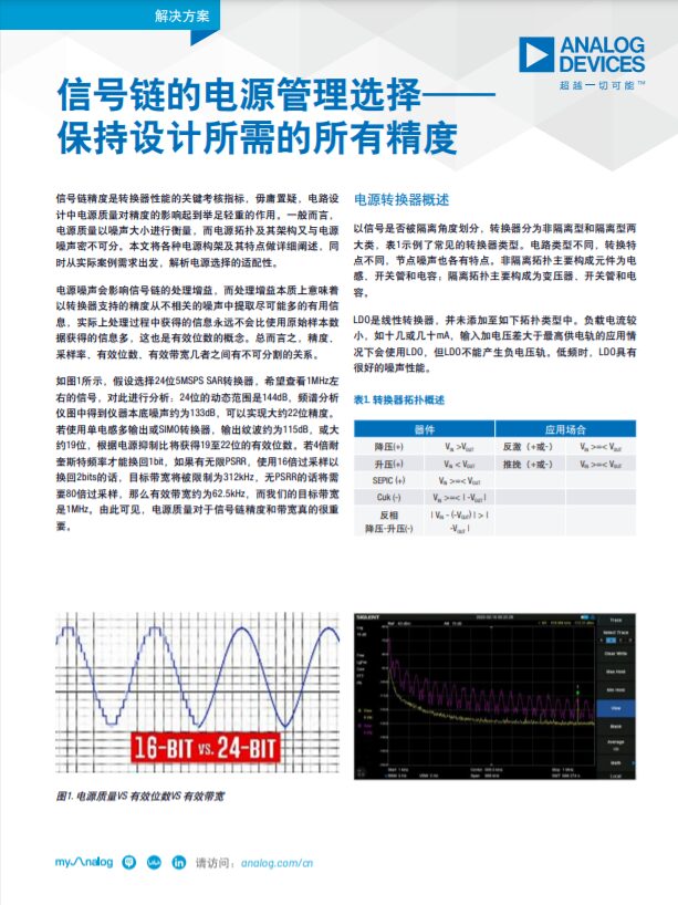 How to Select Power Management for Signal Chains?