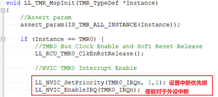 Configuring Interrupt Priority for TAE32G5800