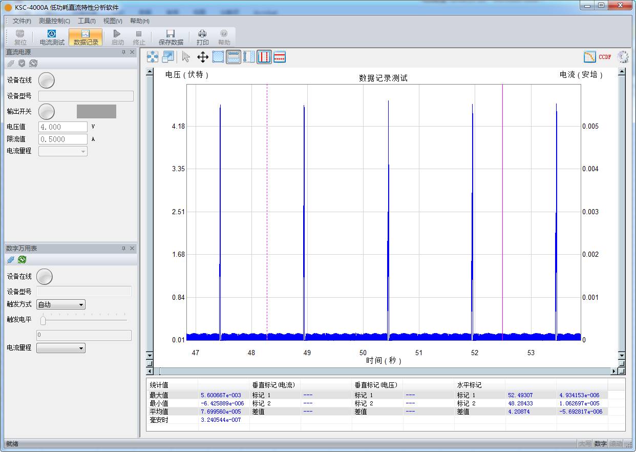 Low Power Bluetooth Pulse Current Testing Using KSC-4000A