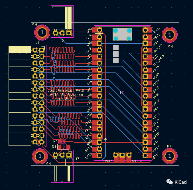 Logic Analyzer Built with KiCad: A Comprehensive Guide