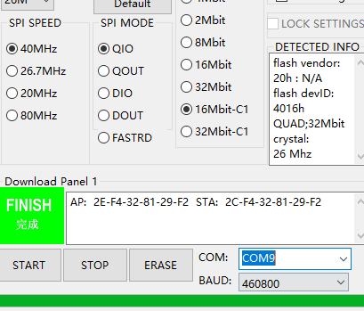 ESP8266 Module Firmware Local Upgrade Steps