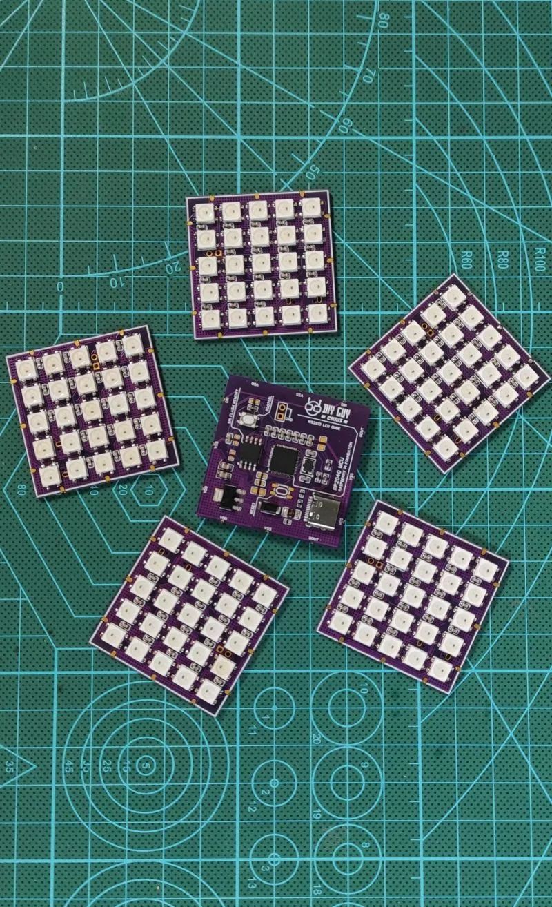 Create a Colorful Glowing Cube Based on Raspberry Pi RP2040