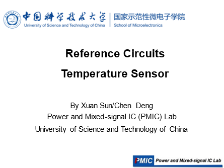 PMIC Seminar - Reference Circuit & Temperature Sensor