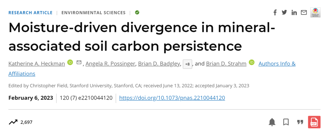 Divergence and Persistence of Mineral-Associated Organic Matter in Soil Driven by Moisture