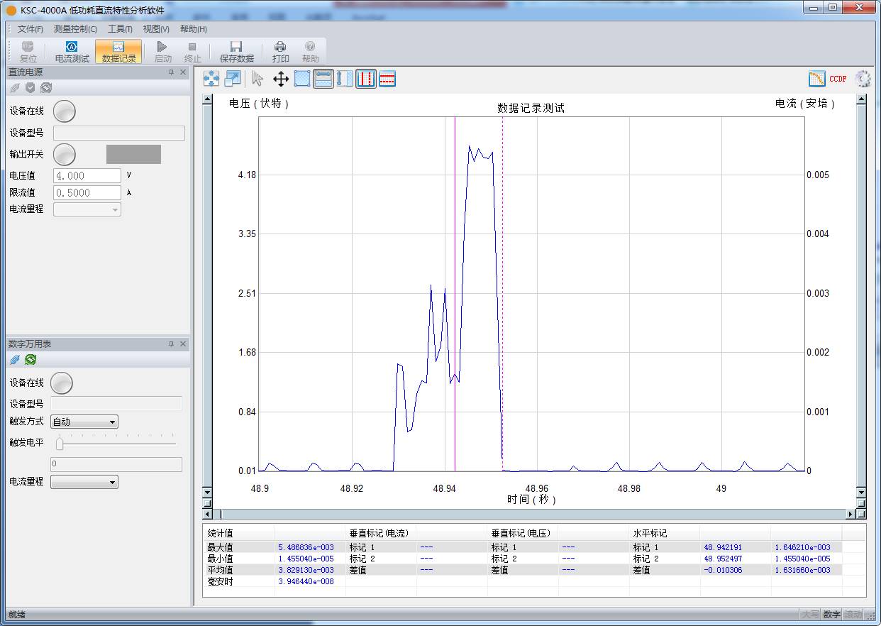 Low Power Bluetooth Pulse Current Testing Using KSC-4000A