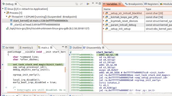 Debugging RISC-V Linux on QEMU with Eclipse and GDB