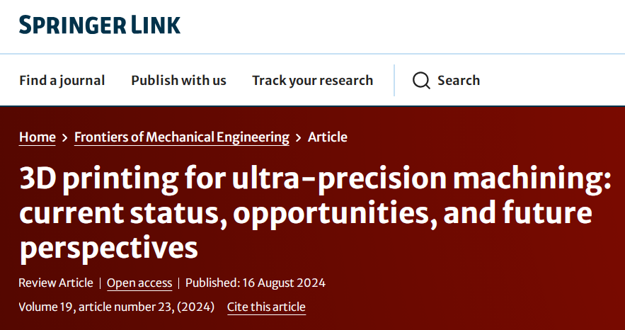 3D Printing for Ultra-Precision Machining: Current Status, Opportunities, and Future Perspectives