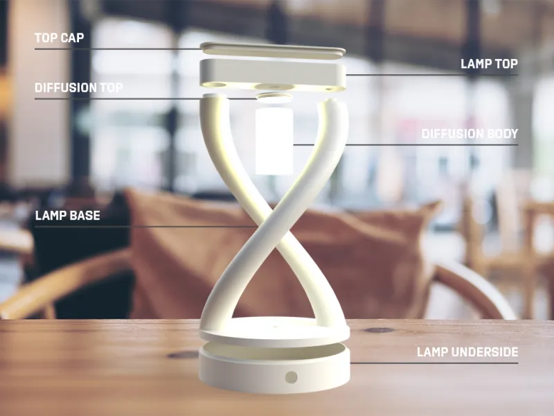 Programmable 3D Printed Magnetic Levitating Desktop Lamp (Arduino + WS2812)