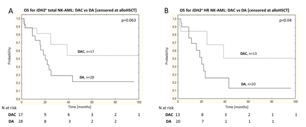 Cladribine Induction Therapy Improves Prognosis in IDH2 Mutant NK-AML Patients