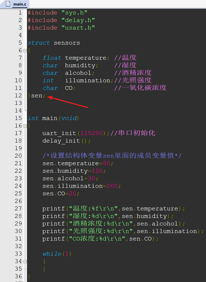 Learn to Write Structs in Microcontroller Programming from Scratch