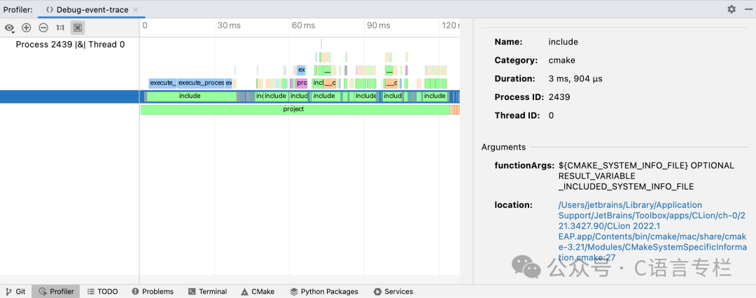 CLion Tutorial - CMake Performance Analysis
