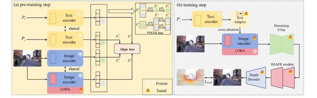 MMD-LoRA: Integrating LoRA and Contrastive Learning for Depth Estimation