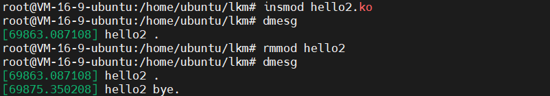 Basic Framework of Linux Kernel Modules