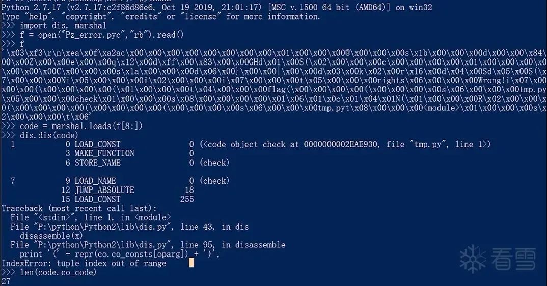 Python Reverse Engineering Summary