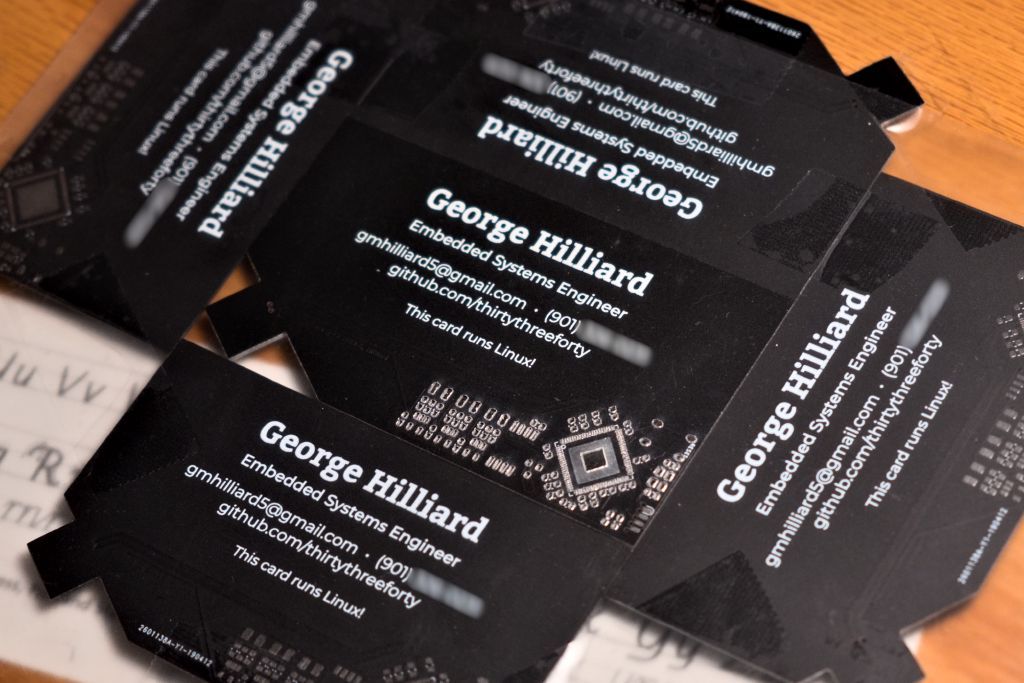 Create a Business Card Running Linux and Python for $20
