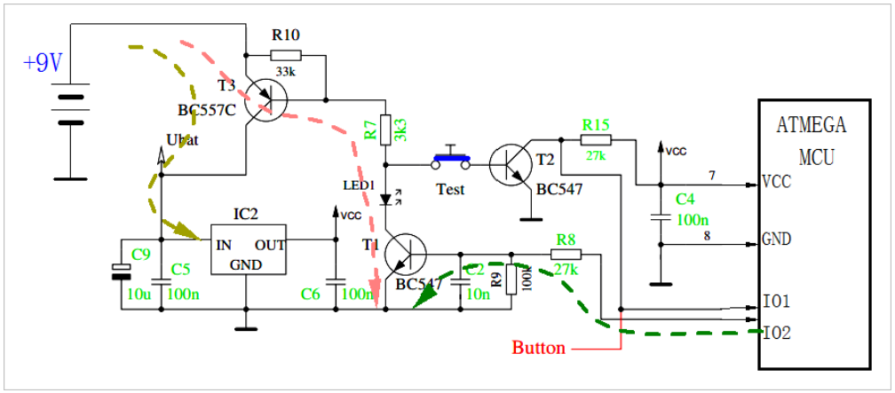 Classic Microcontroller Power Supply Circuit Analysis