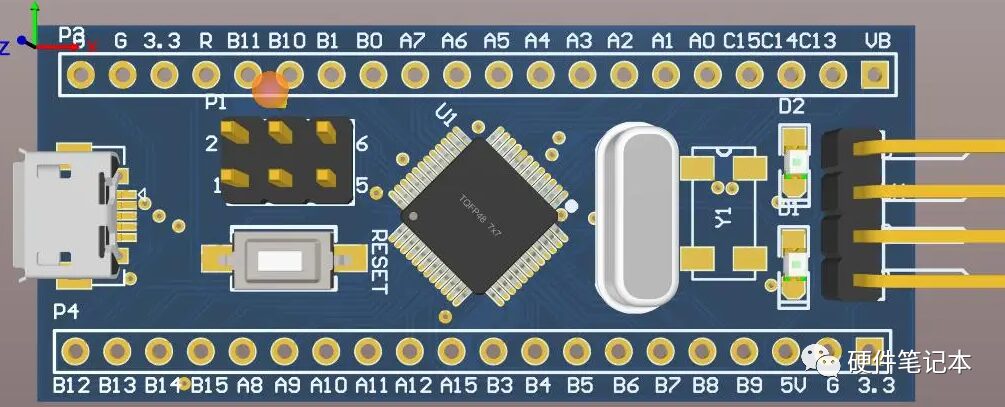 Designing the Minimal System for STM32 Microcontroller